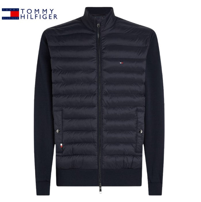 Tommy Hilfiger Mix Media Stand Collar Navy