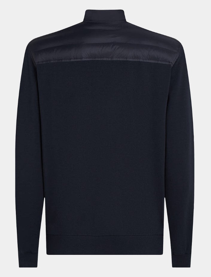 Tommy Hilfiger Mix Media Stand Collar Navy