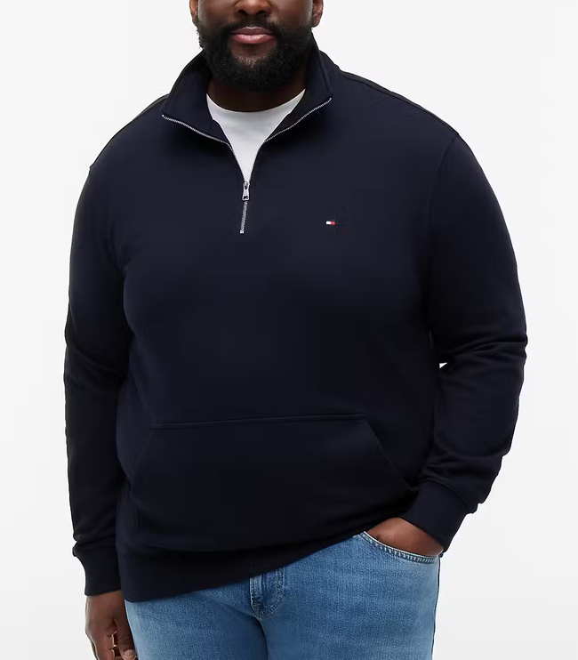 Tommy Hilfiger Terry 1/4 Navy Sweater Navy