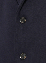 Tommy Hilfiger Wool Mix Button Coat Navy