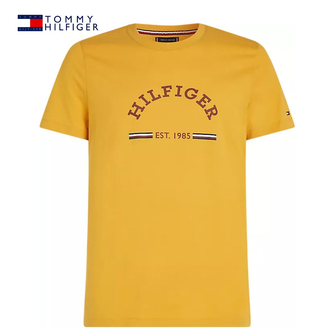 Tommy Hilfiger Arch Logo Yellow Tee Yellow