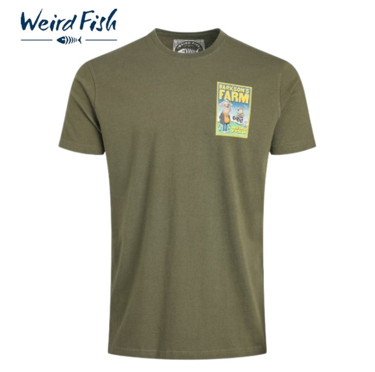 Weird Fish Barksons Farm Green T-Shirt Green