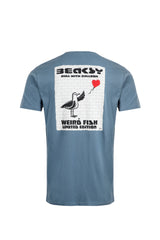 Weird Fish Artist Beaksy Blue T-Shirt Blue