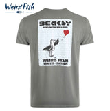 Weird Fish Beaksy Back Logo Tee Grey