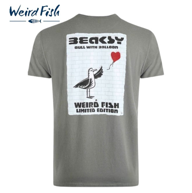 Weird Fish Beaksy Back Logo Tee Grey