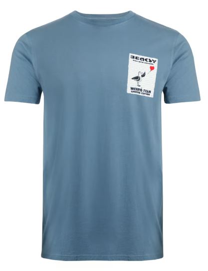 Weird Fish Artist Beaksy Blue T-Shirt Blue