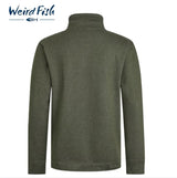 Weird Fish Brampton Qtr Zip Green Sweat Green