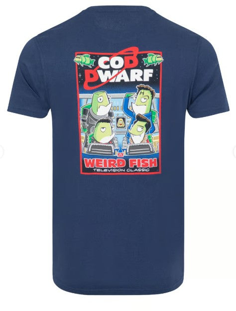 Weird Fish Cod Dwarf Artist Logo Tee Navy