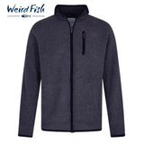Weird Fish Rosten Black Full Zip Fleece Black