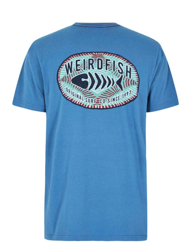 Weird Fish Eco Surf Blue T-Shirt Blue