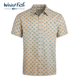 Weird Fish Faraway Caramel Print Shirt Green