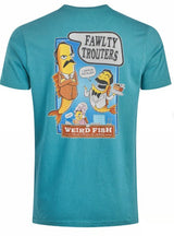 Weird Fish Fawlty Trouters Teal T-Shirt Green