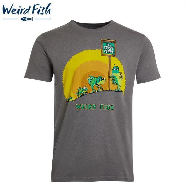 Weird Fish First Crawl Frost Grey Tee Grey