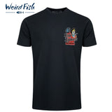 Weird Fish Fish Fighters Art T-Shirt Navy