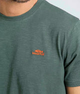 Weird Fish Fished Logo Crew Neck Tee Green