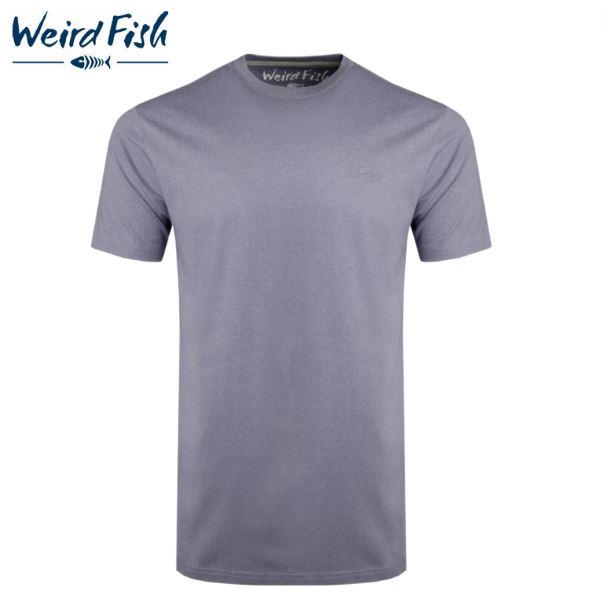 Weird Fish Fished Lavender Crew Neck Tee Purple