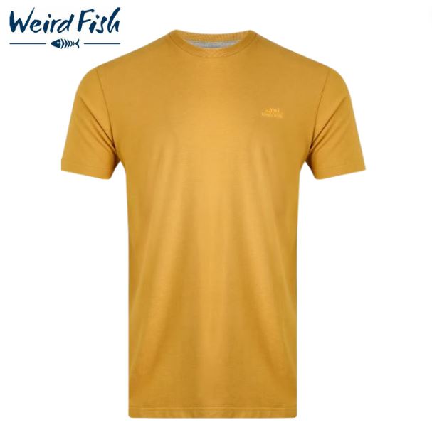 Weird Fish Fished Mustard T-Shirt Gold