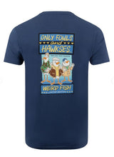 Weird Fish Only Fowls & Hawkses Navy Tee Navy
