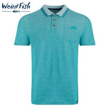 Weird Fish Harlow Peacock Blue Polo Blue