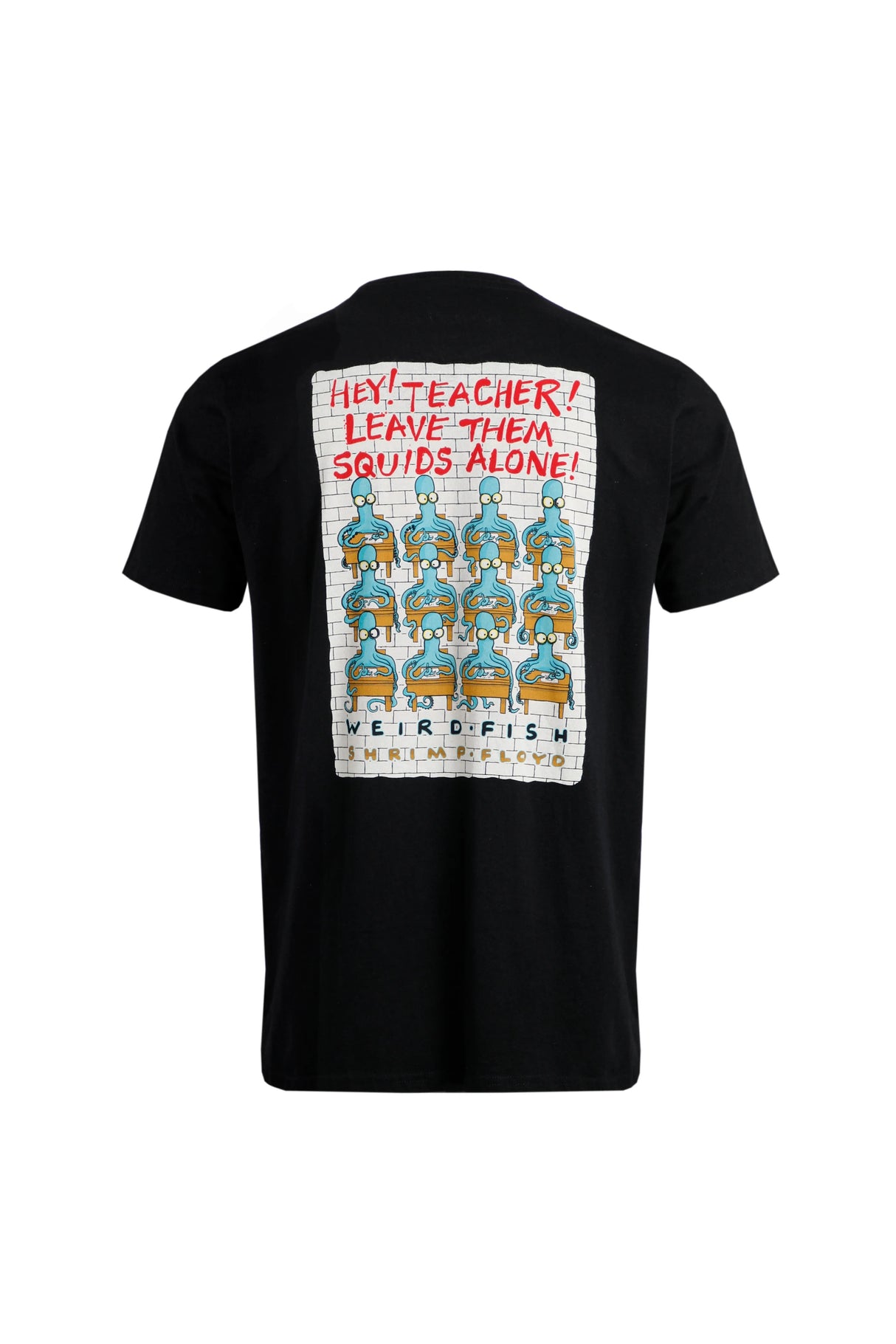 Weird Fish Hey Teacher Black T-Shirt Black