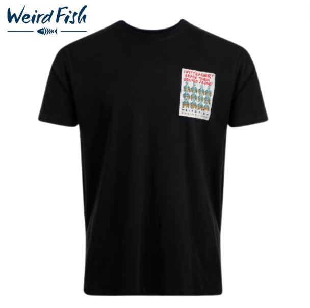 Weird Fish Hey Teacher Black T-Shirt Black