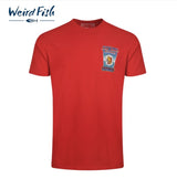Weird Fish Fin Hof Artist Logo Red Tee Red