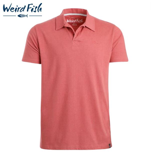 Weird Fish Jetstream Rosewood Polo Red