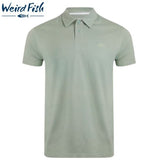 Weird Fish Jetstream Shadow Polo Shirt Grey