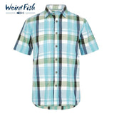 Weird Fish Blue Check Shirt Blue