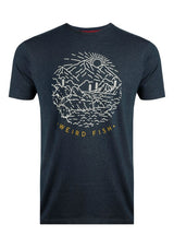Weird Fish Lakes & Peaks Navy Tee Navy