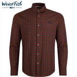 Weird Fish Lando Burned Henna Shirt Red