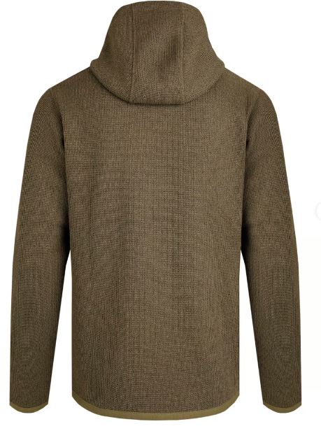 Weird Fish Lockie Khaki Full Zip Hoodie Green