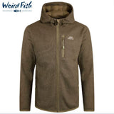 Weird Fish Lockie Khaki Full Zip Hoodie Green
