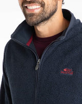 Weird Fish Merrill Full Zip Navy Fleece Navy