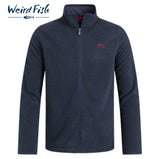 Weird Fish Merrill Full Zip Navy Fleece Navy
