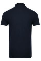 Weird Fish Miles Pique Navy Polo Shirt Navy