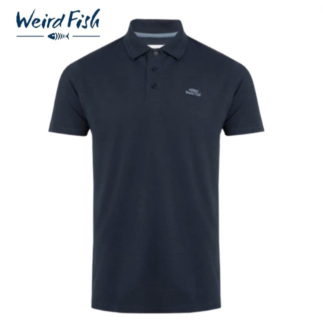 Weird Fish Miles Navy Polo Navy