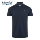 Weird Fish Miles Organic Pique Navy Polo Navy