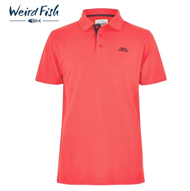 Weird Fish Miles Radical Red Polo Red