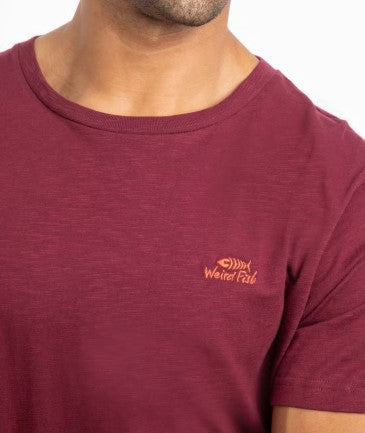 Weird Fish Fished Organic Cherry T-Shirt Red
