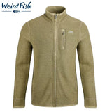 Weird Fish Rossten Olive Green Full Zip Green