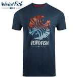 Weird Fish Shatter Federal Blue Tee Navy