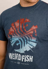 Weird Fish Shatter Federal Blue Tee Navy