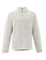 Weird Fish Stern 1/4 Zip Grey Fleece Light Grey