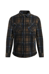 Weird Fish Tyburn Bronze Check Fleece Brown