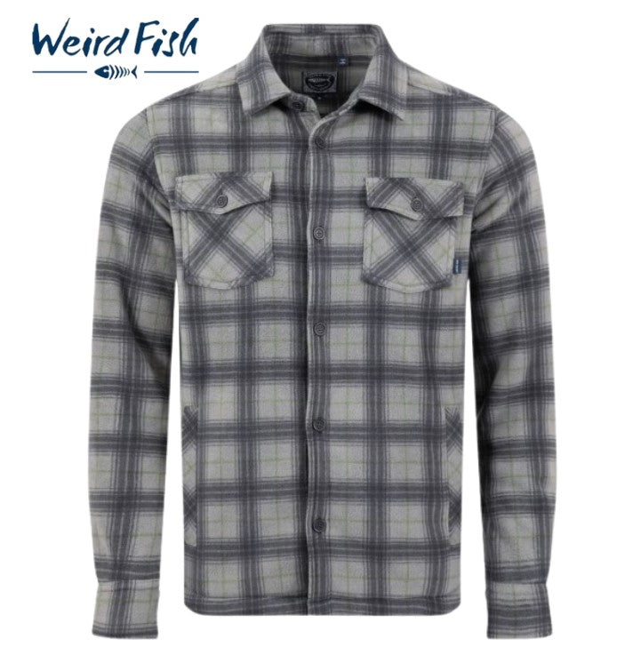 Weird Fish Tyburbn Fleece Grey Overshirt Grey