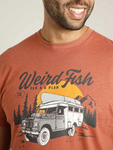 Weird Fish Van Life Baked Clay T-Shirt Rust