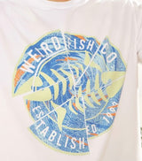 Weird Fish White Vortex Graphic T-Shirt White