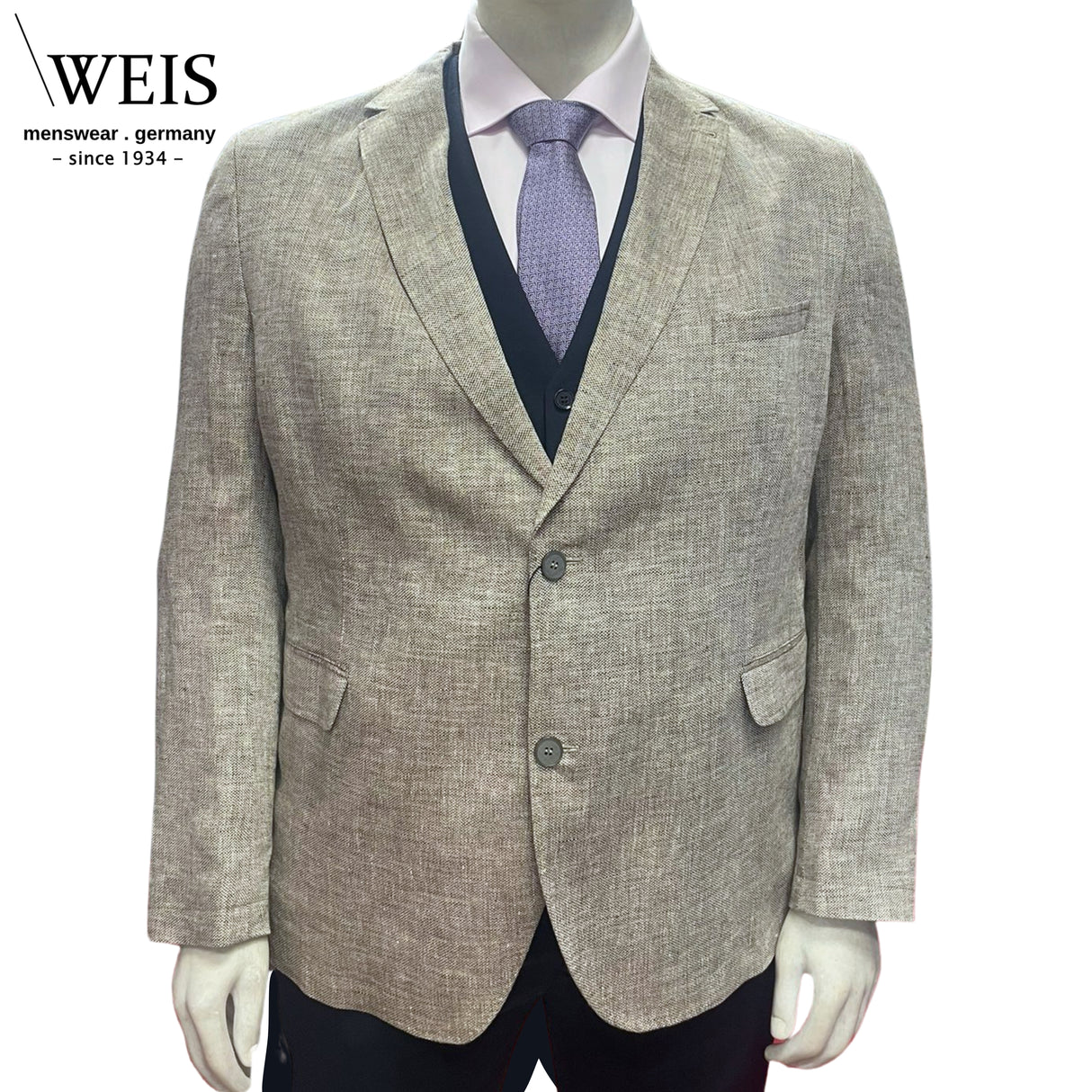 Weis Diego Beige Linen Jacket Beige