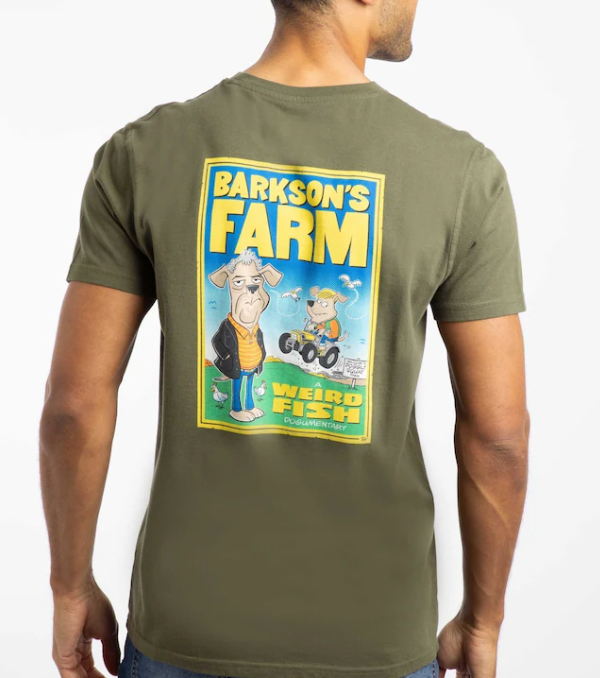 Weird Fish Barksons Farm Green T-Shirt Green
